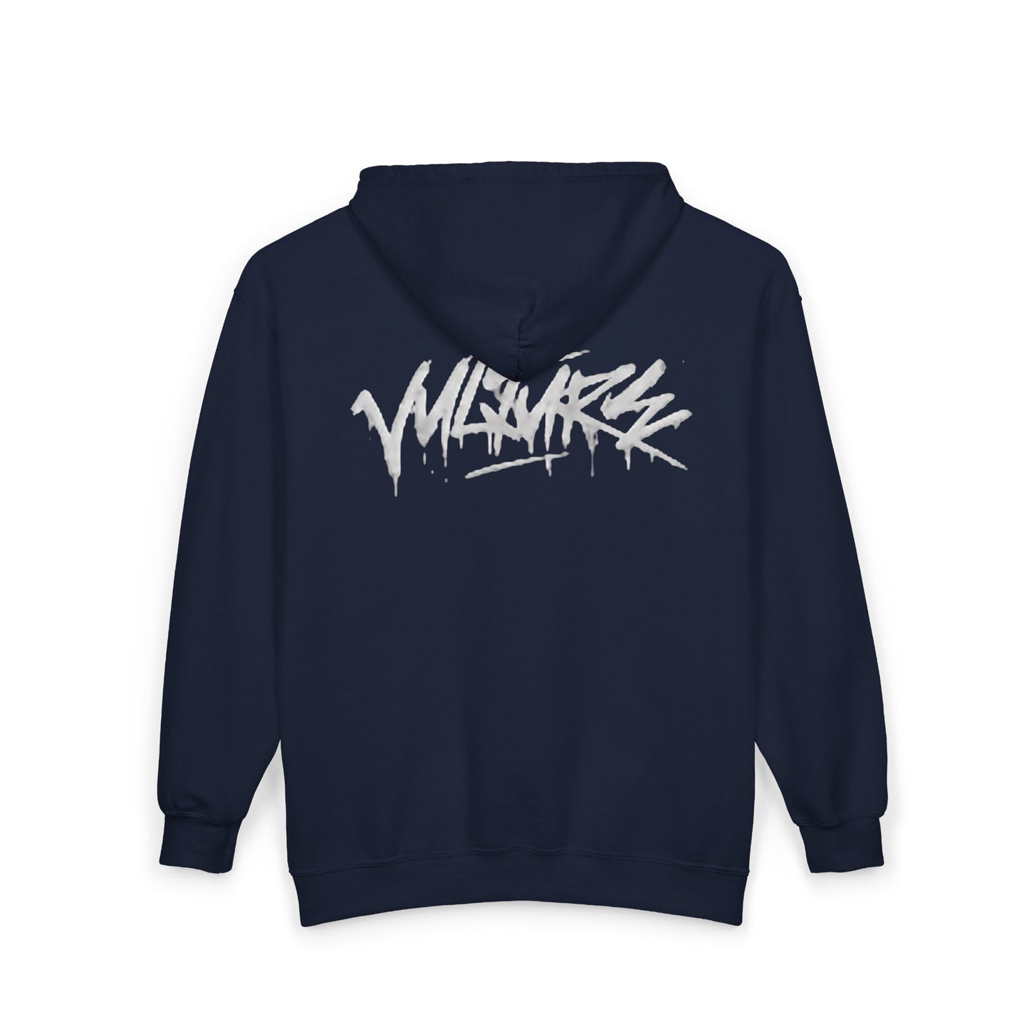 Vulture Graffiti Zip Hoodie - Streetwear Black Full-Zip Sweatshirt