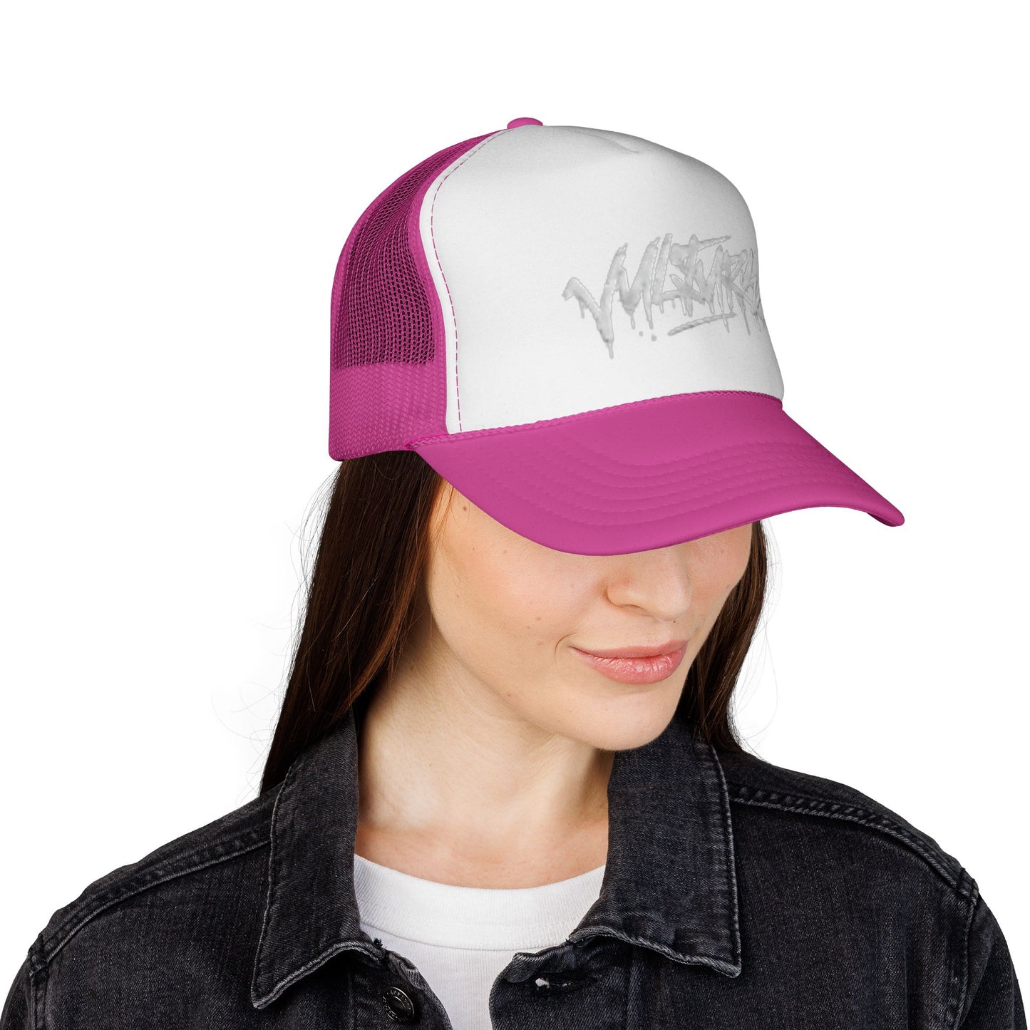 Graffiti Drip Trucker Cap - Urban Streetwear Mesh Hat