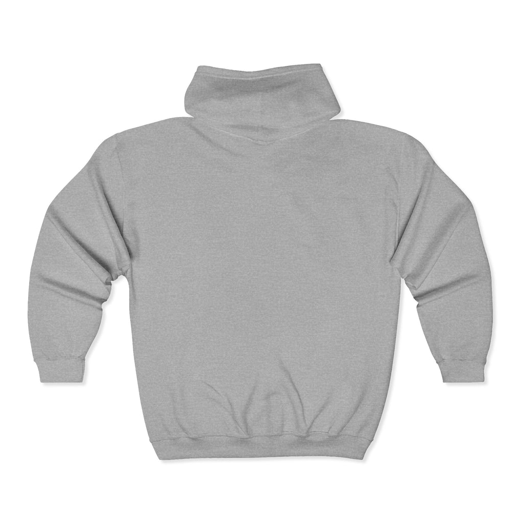 Plain White Full-Zip Hoodie