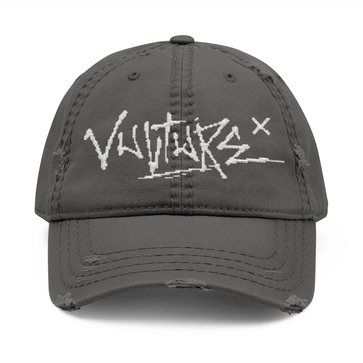 Distressed Embroidered 'Vulture' Dad Hat — Vintage Streetwear Cap