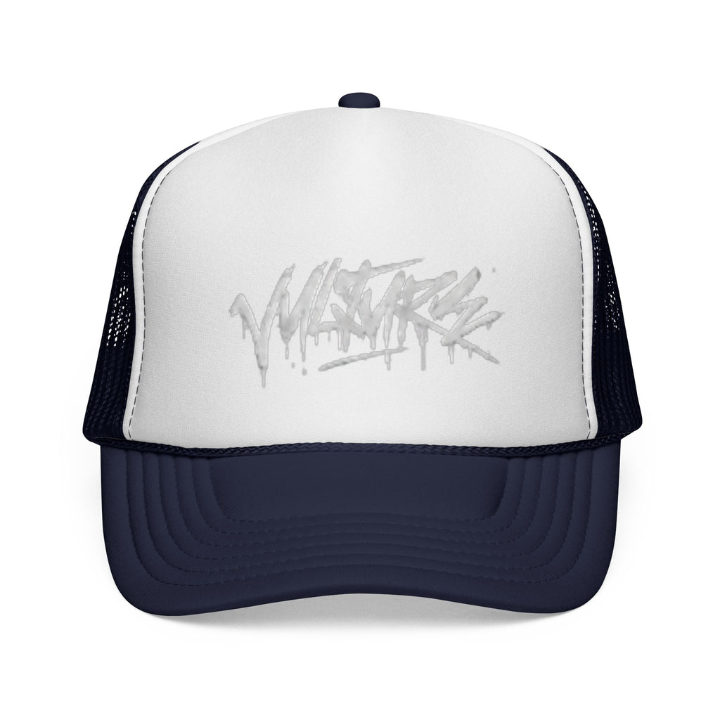 Graffiti Drip Trucker Cap - Urban Streetwear Mesh Hat