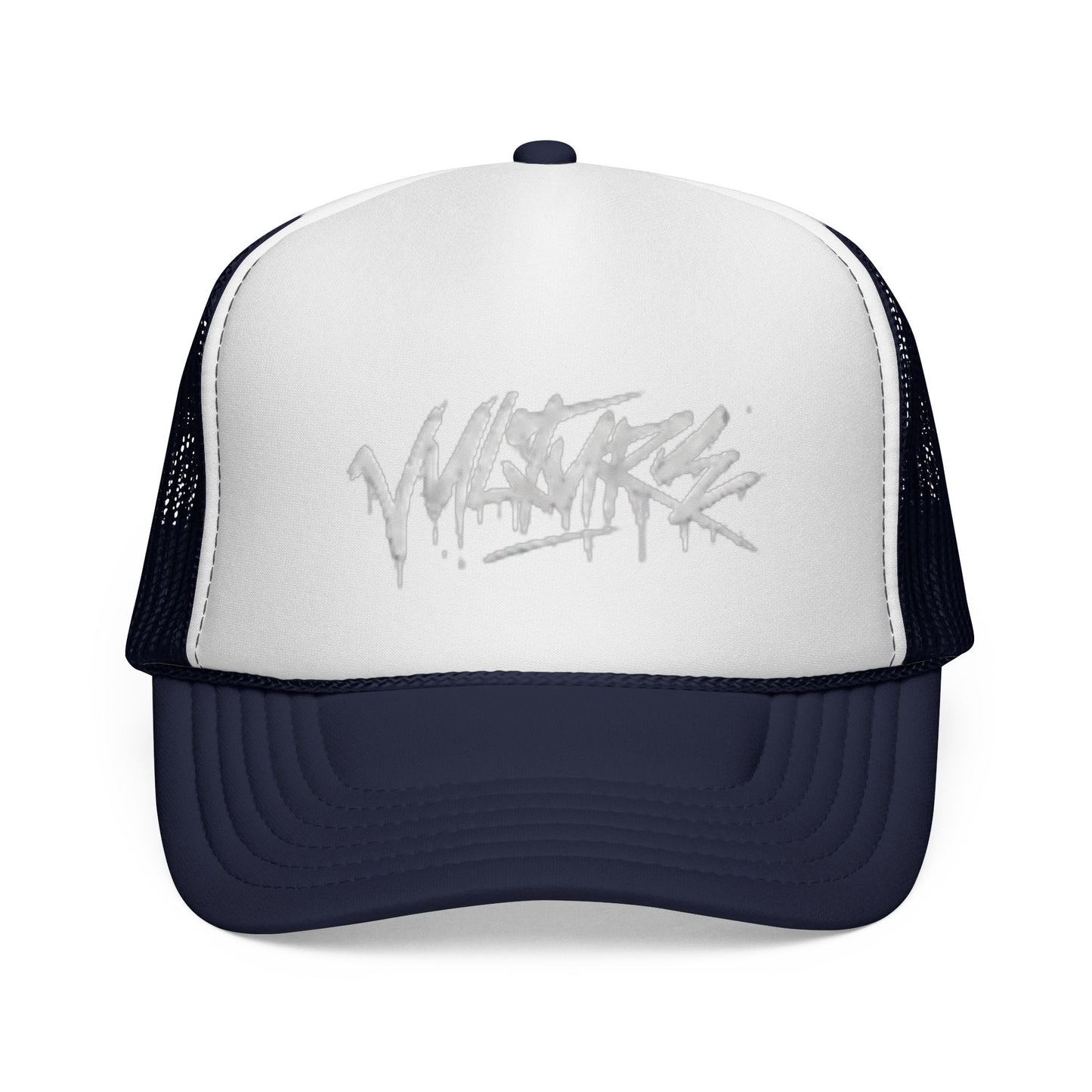 Graffiti Drip Trucker Cap - Urban Streetwear Mesh Hat