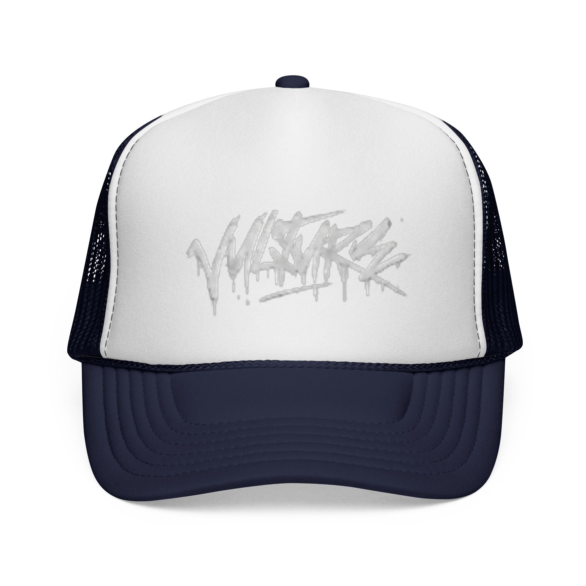 Graffiti Drip Trucker Cap - Urban Streetwear Mesh Hat