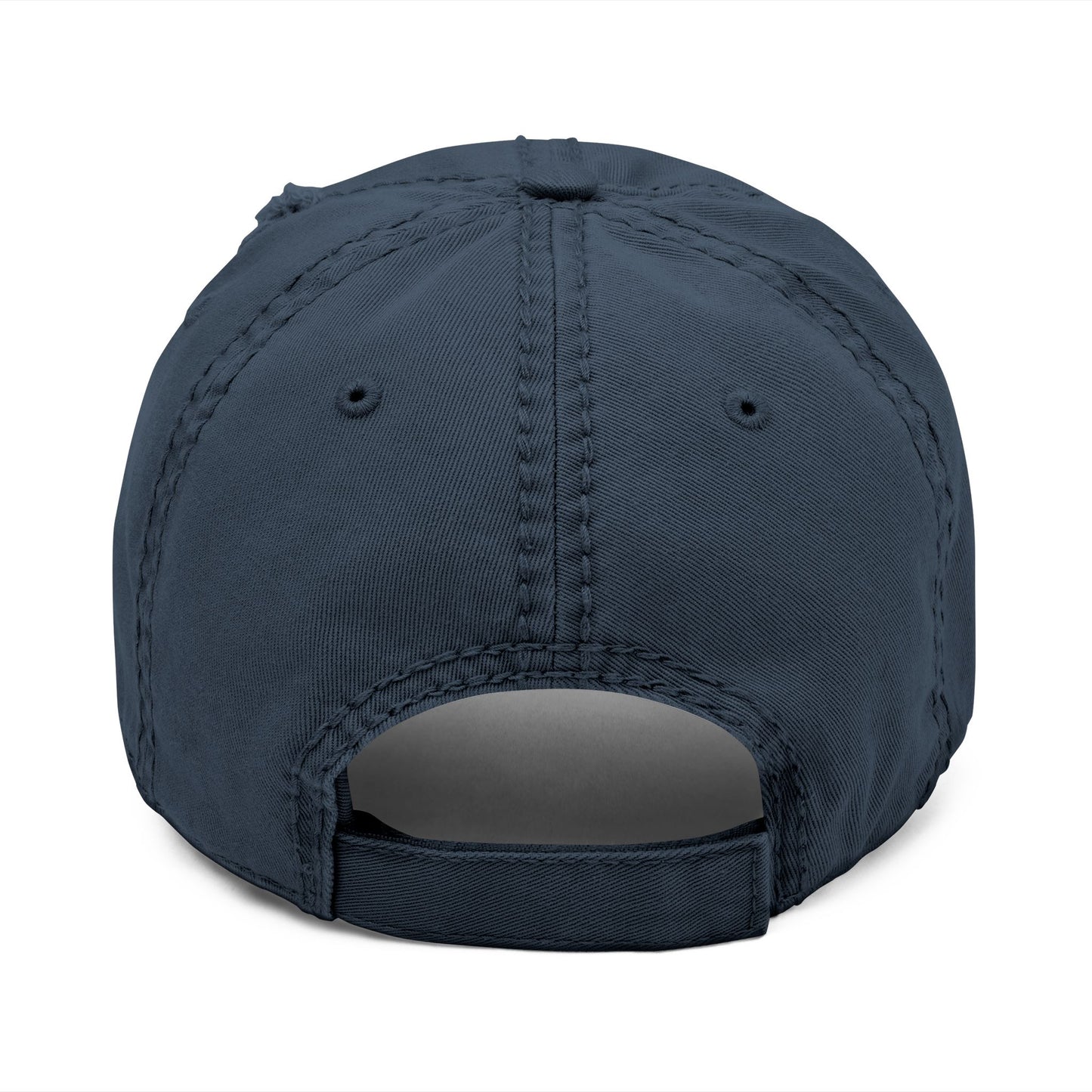 Distressed Embroidered 'Vulture' Dad Hat — Vintage Streetwear Cap