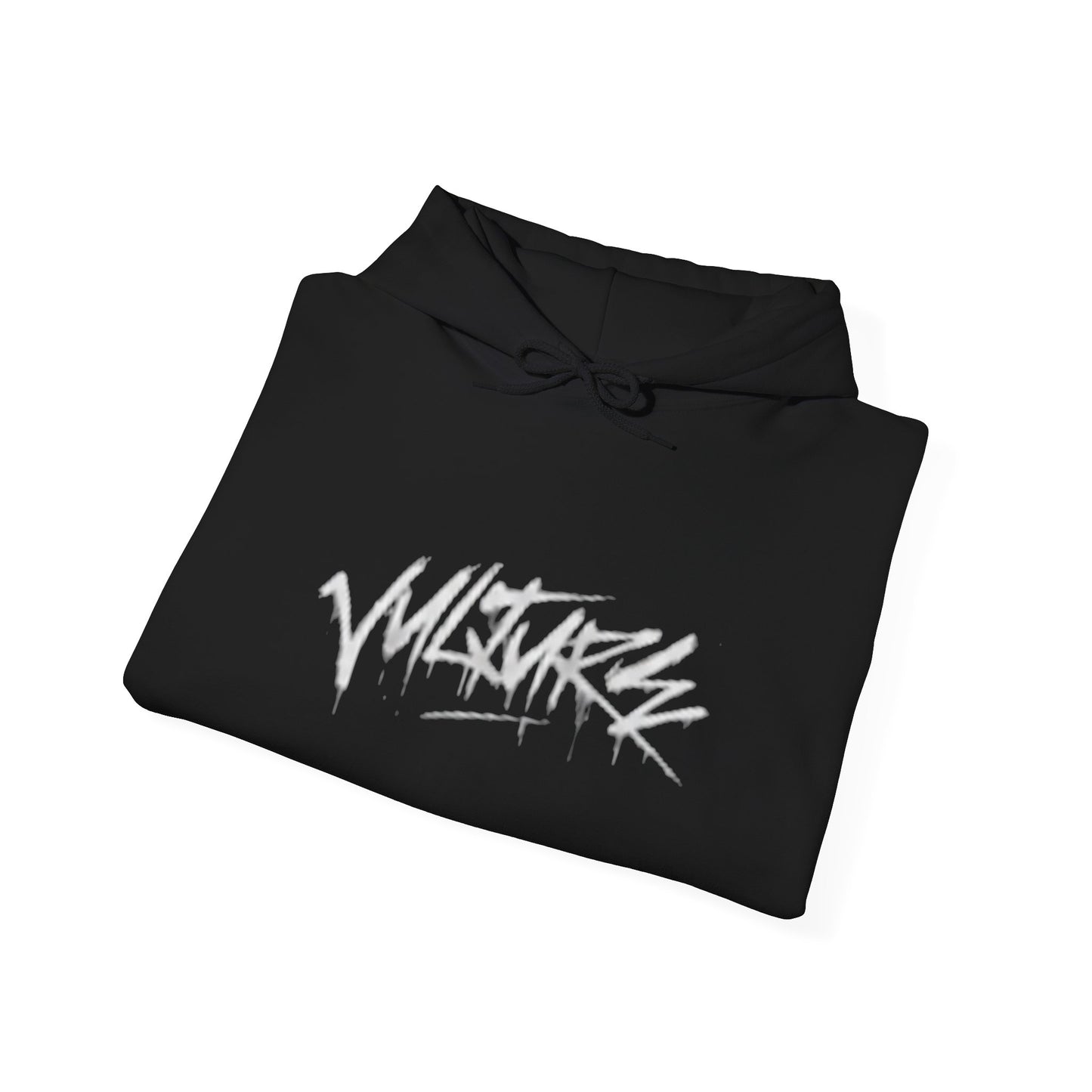 Hoodie — 'Mistakes' Graffiti Script Black Pullover
