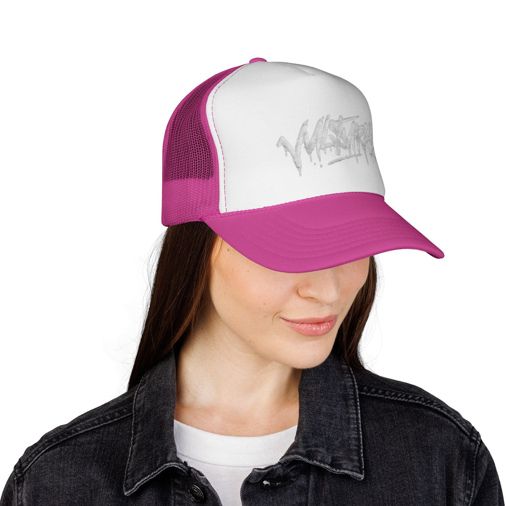 Graffiti Drip Trucker Cap - Urban Streetwear Mesh Hat