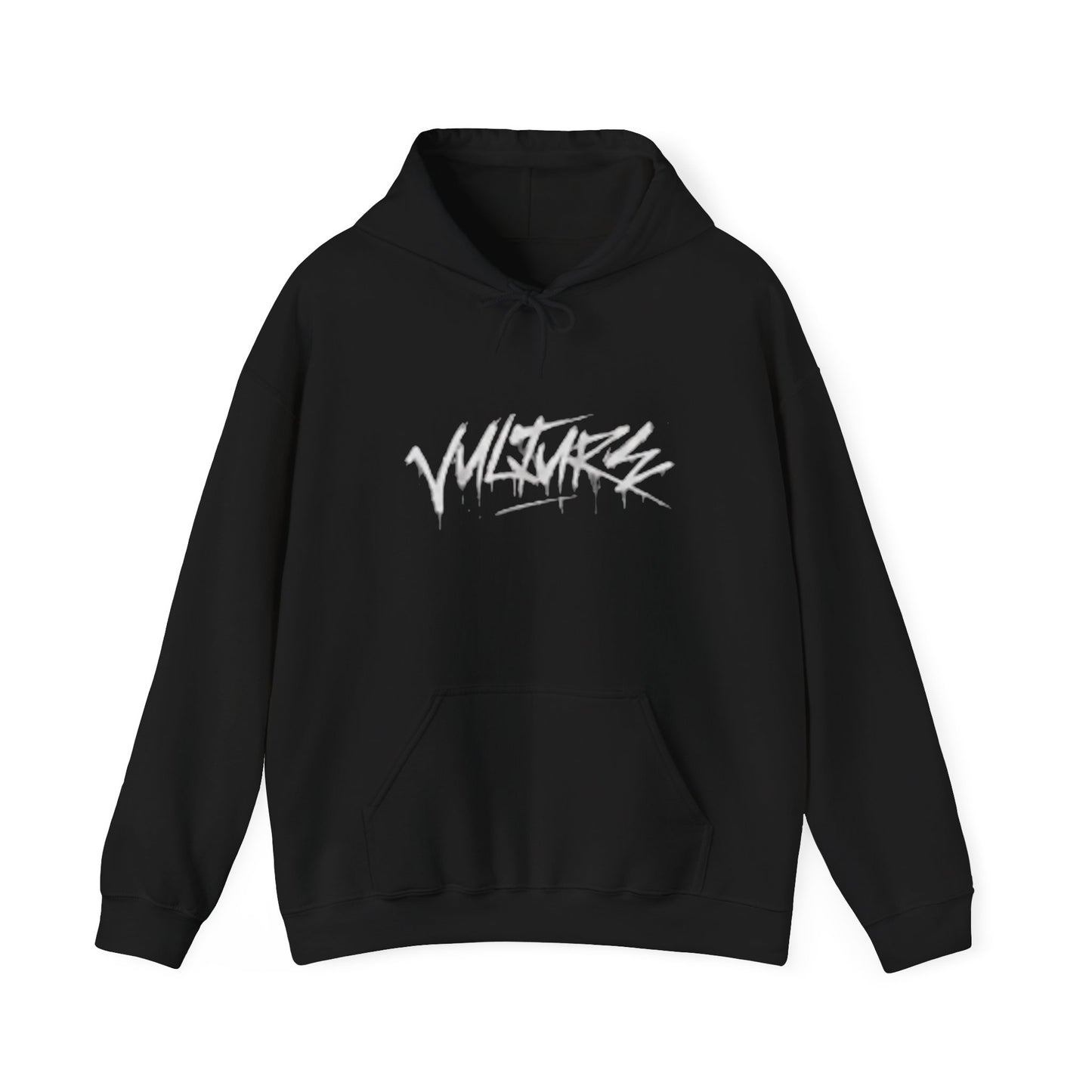 Hoodie — 'Mistakes' Graffiti Script Black Pullover
