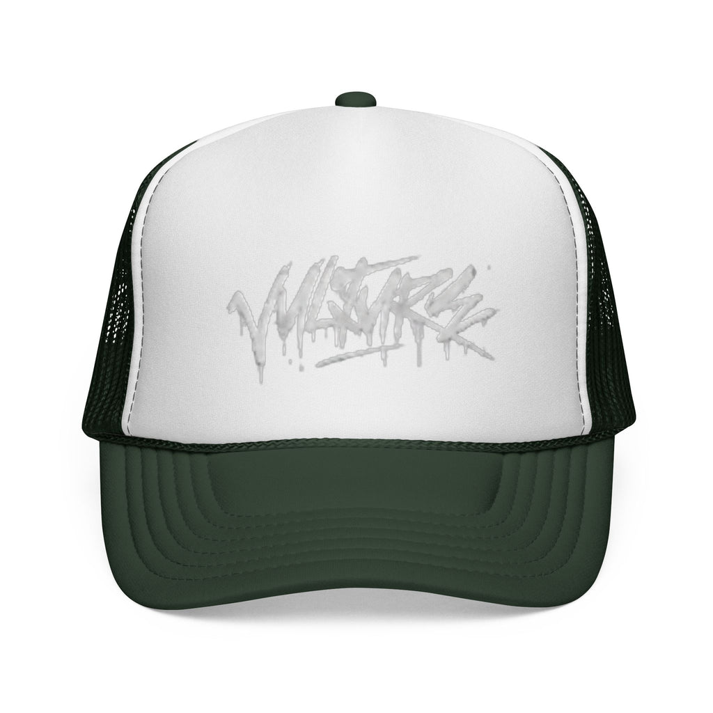 Graffiti Drip Trucker Cap - Urban Streetwear Mesh Hat