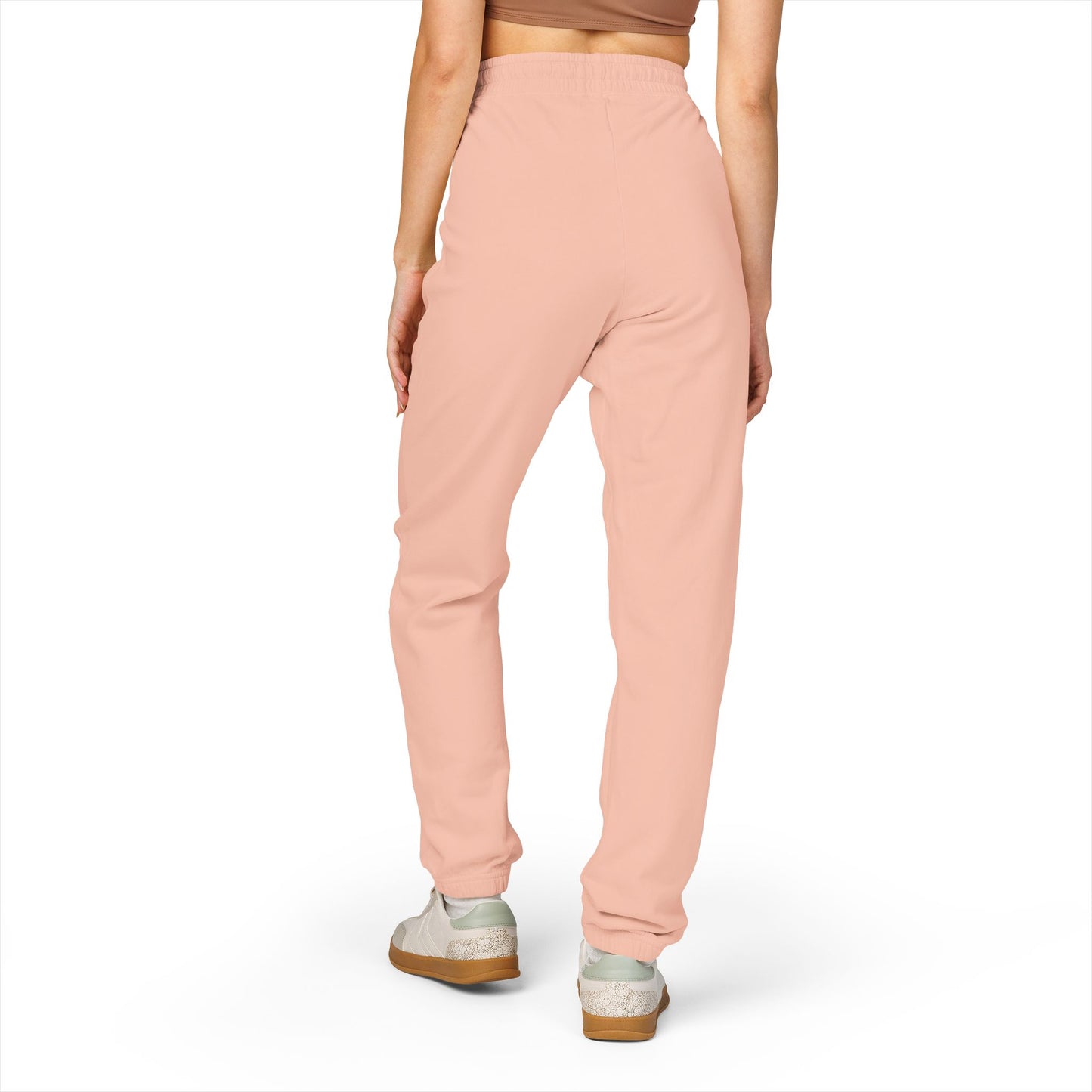 Fleece Sweatpants — Minimal Leaf Graphic Joggers