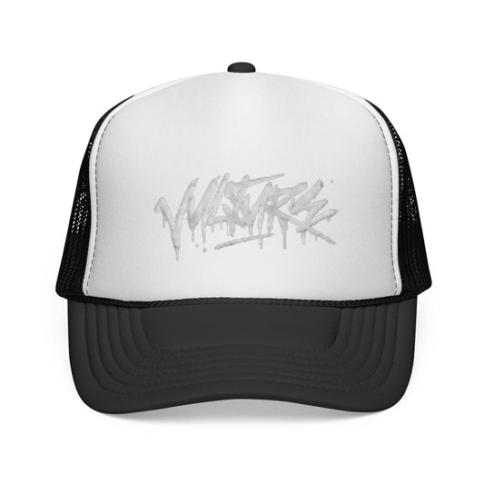 Graffiti Drip Trucker Cap - Urban Streetwear Mesh Hat