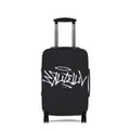 Graffiti-Style Luggage Cover — Urban Street Art Protective Travel Case