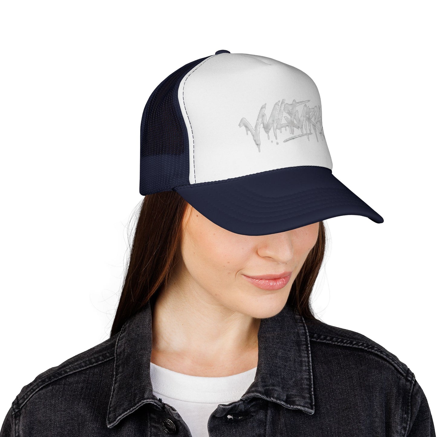 Graffiti Drip Trucker Cap - Urban Streetwear Mesh Hat