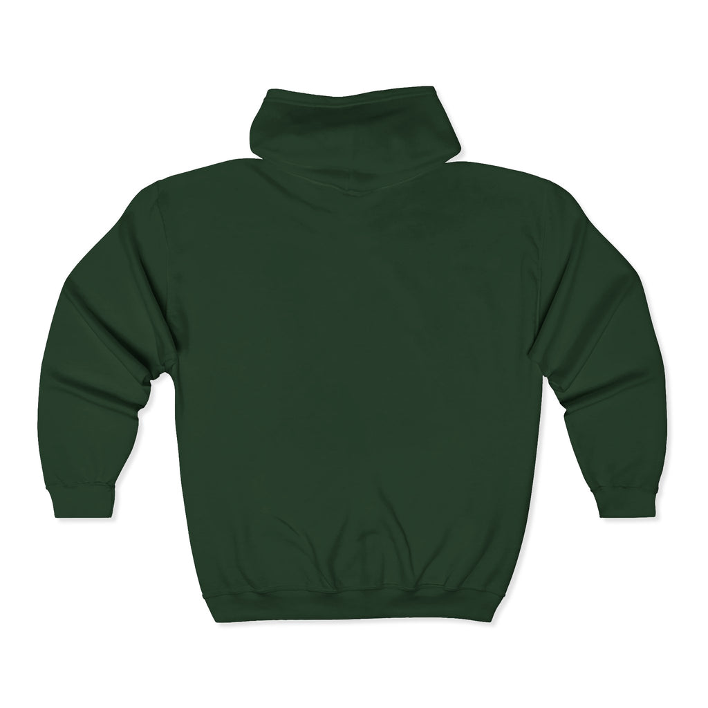 Plain White Full-Zip Hoodie