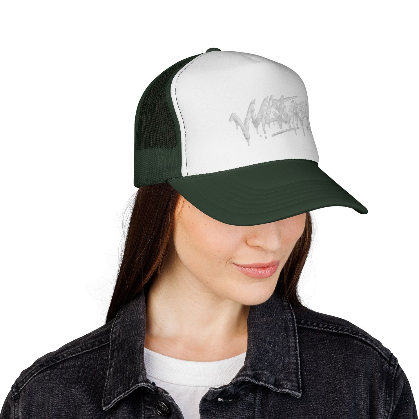 Graffiti Drip Trucker Cap - Urban Streetwear Mesh Hat