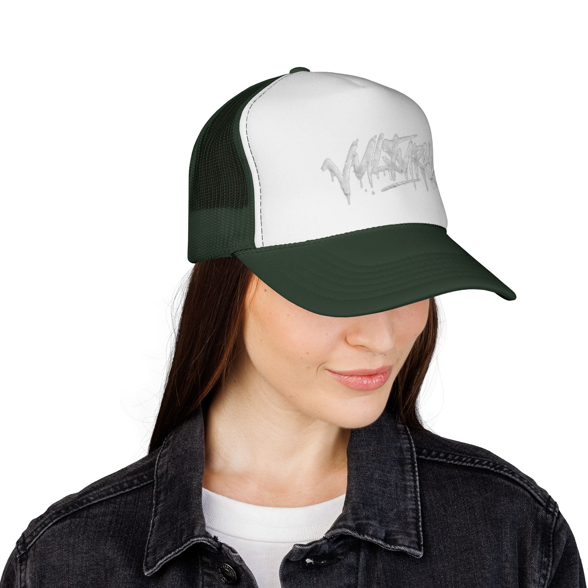 Graffiti Drip Trucker Cap - Urban Streetwear Mesh Hat