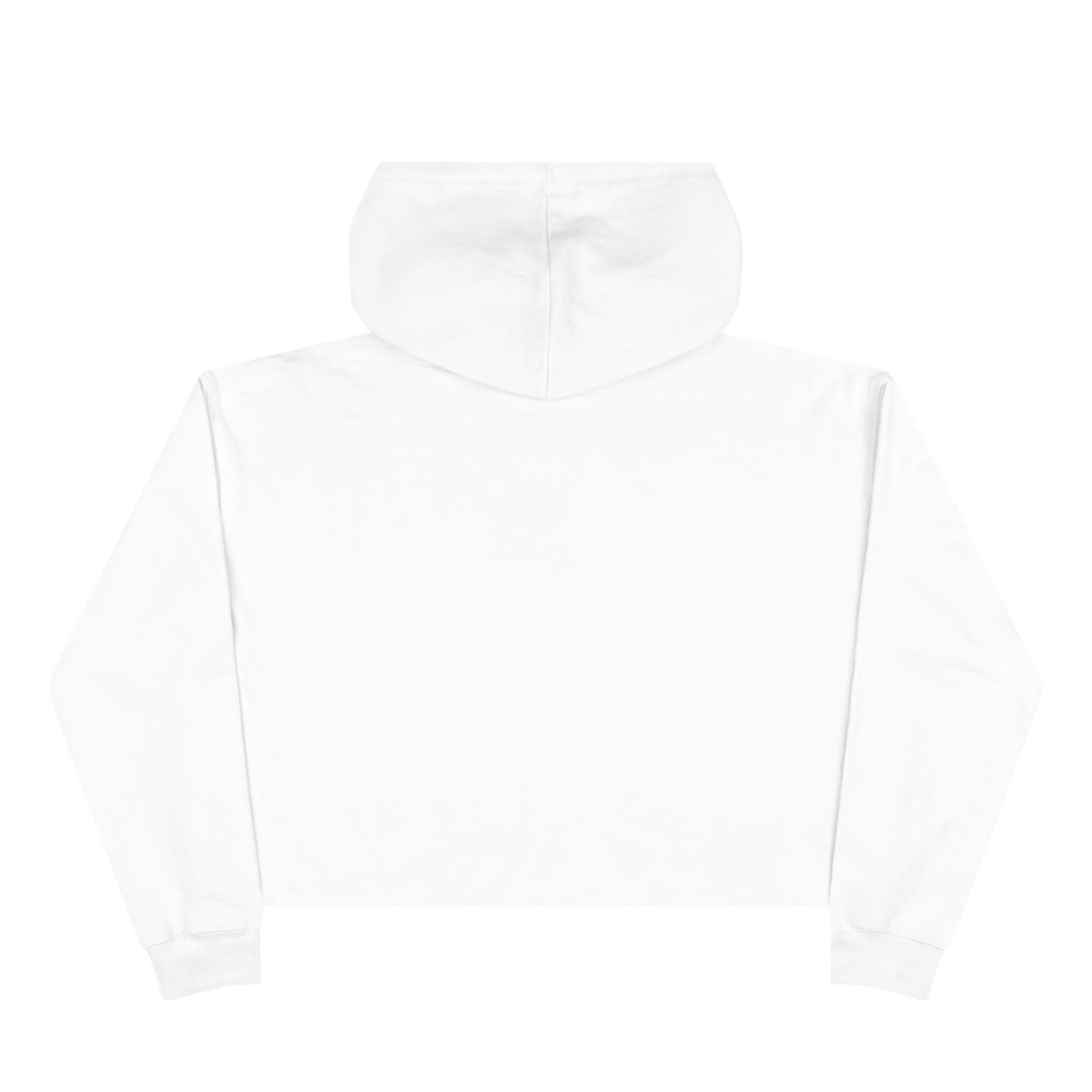 Cropped Hoodie — Minimal Monochrome Graffiti Logo