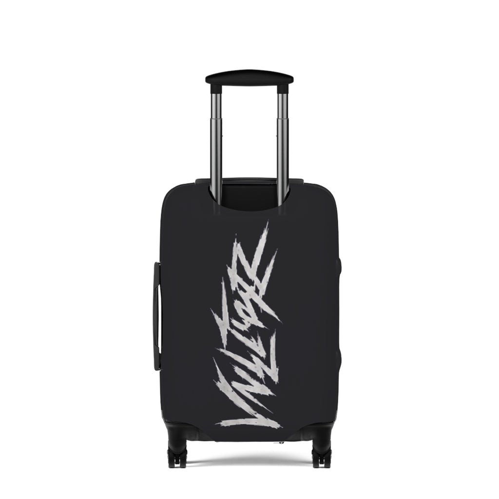 Graffiti-Style Luggage Cover — Urban Street Art Protective Travel Case