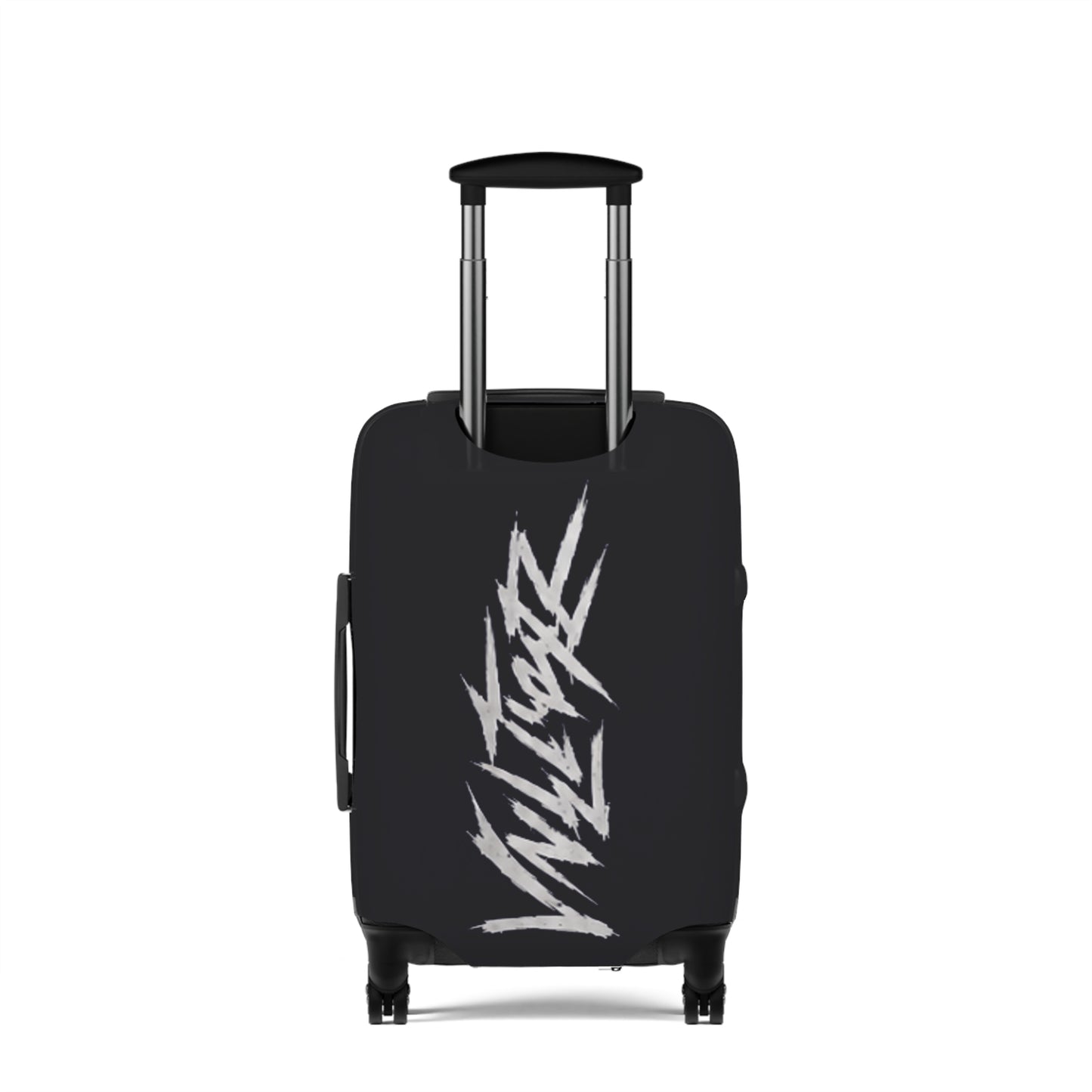 Graffiti-Style Luggage Cover — Urban Street Art Protective Travel Case