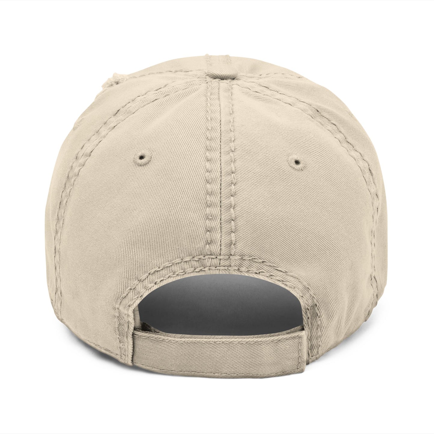 Distressed Embroidered 'Vulture' Dad Hat — Vintage Streetwear Cap