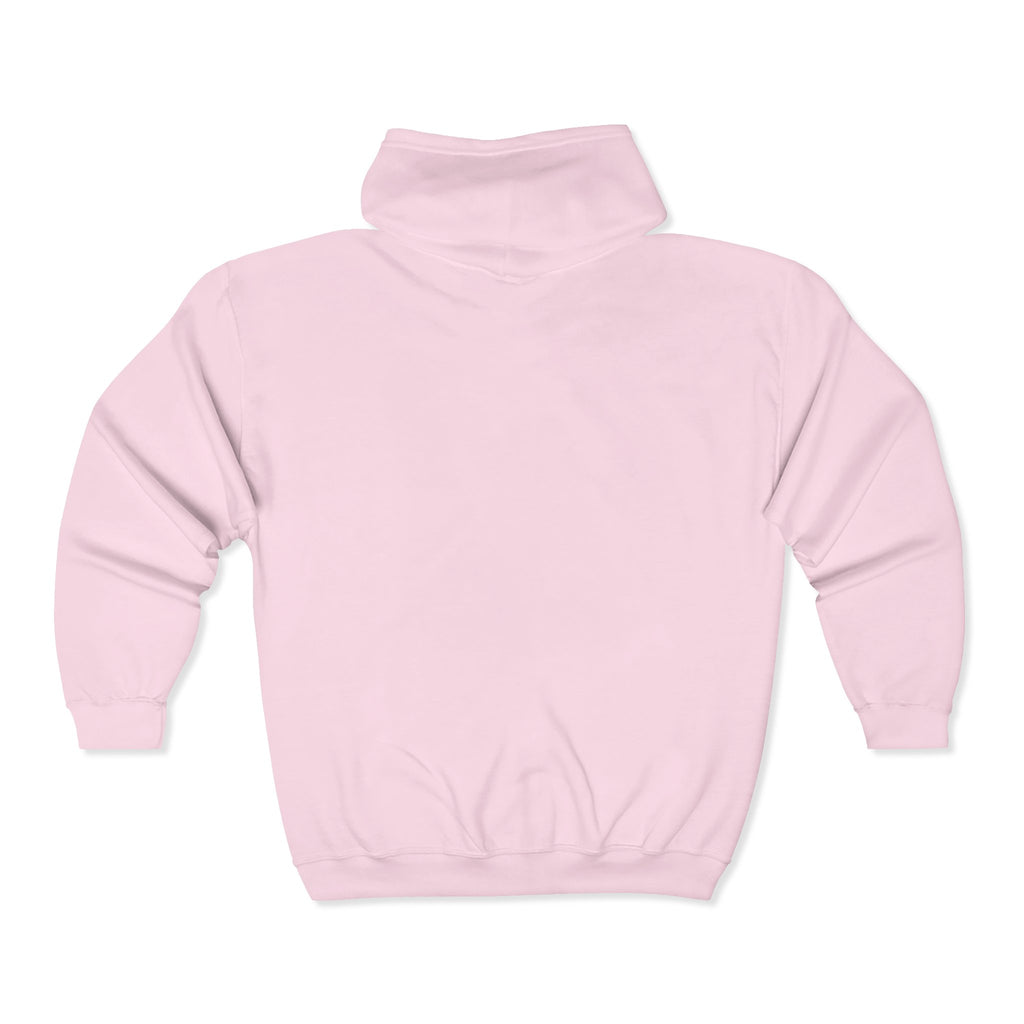Plain White Full-Zip Hoodie