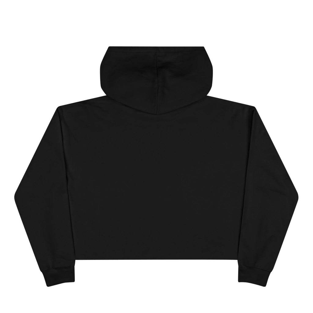 Cropped Hoodie — Minimal Monochrome Graffiti Logo