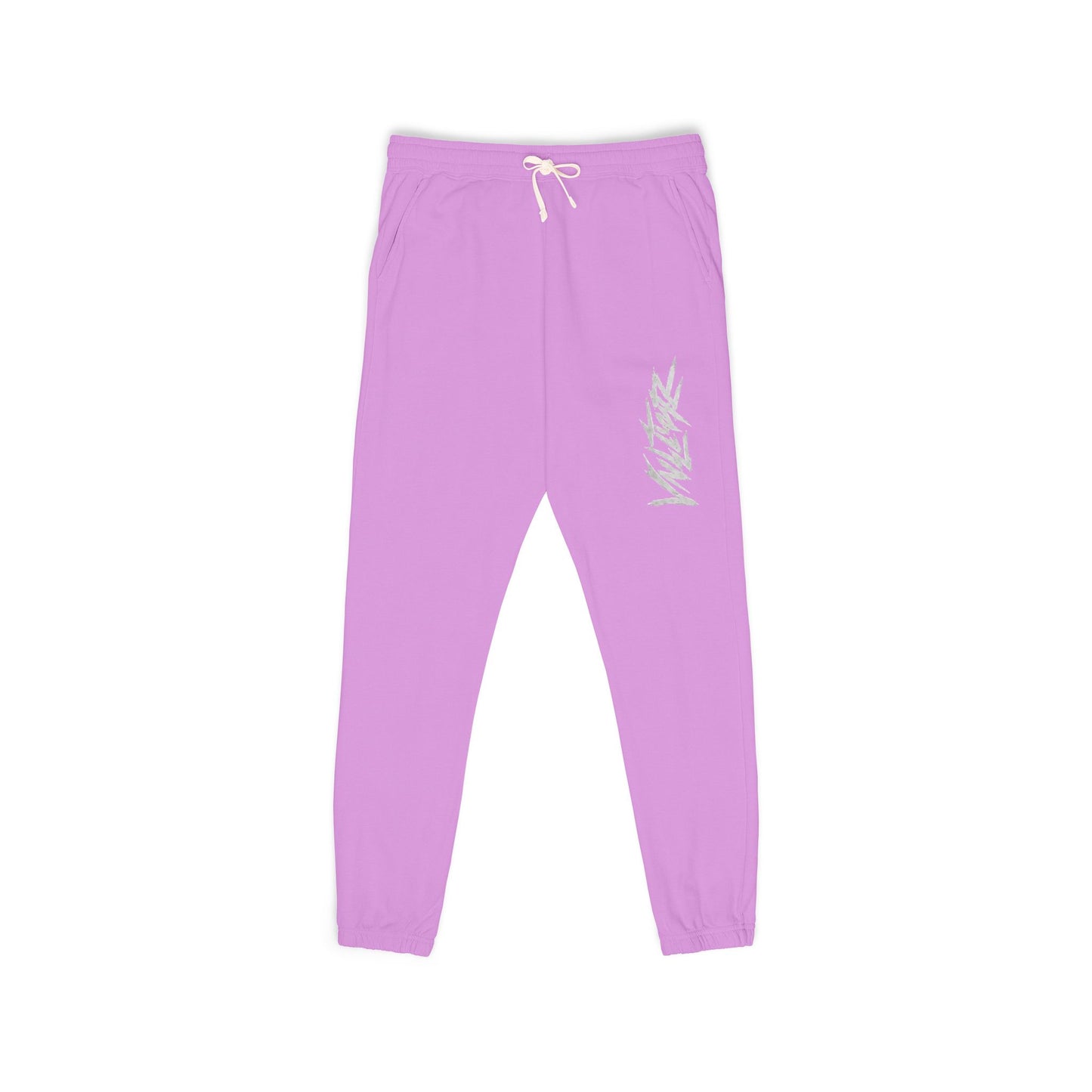 Fleece Sweatpants — Minimal Leaf Graphic Joggers
