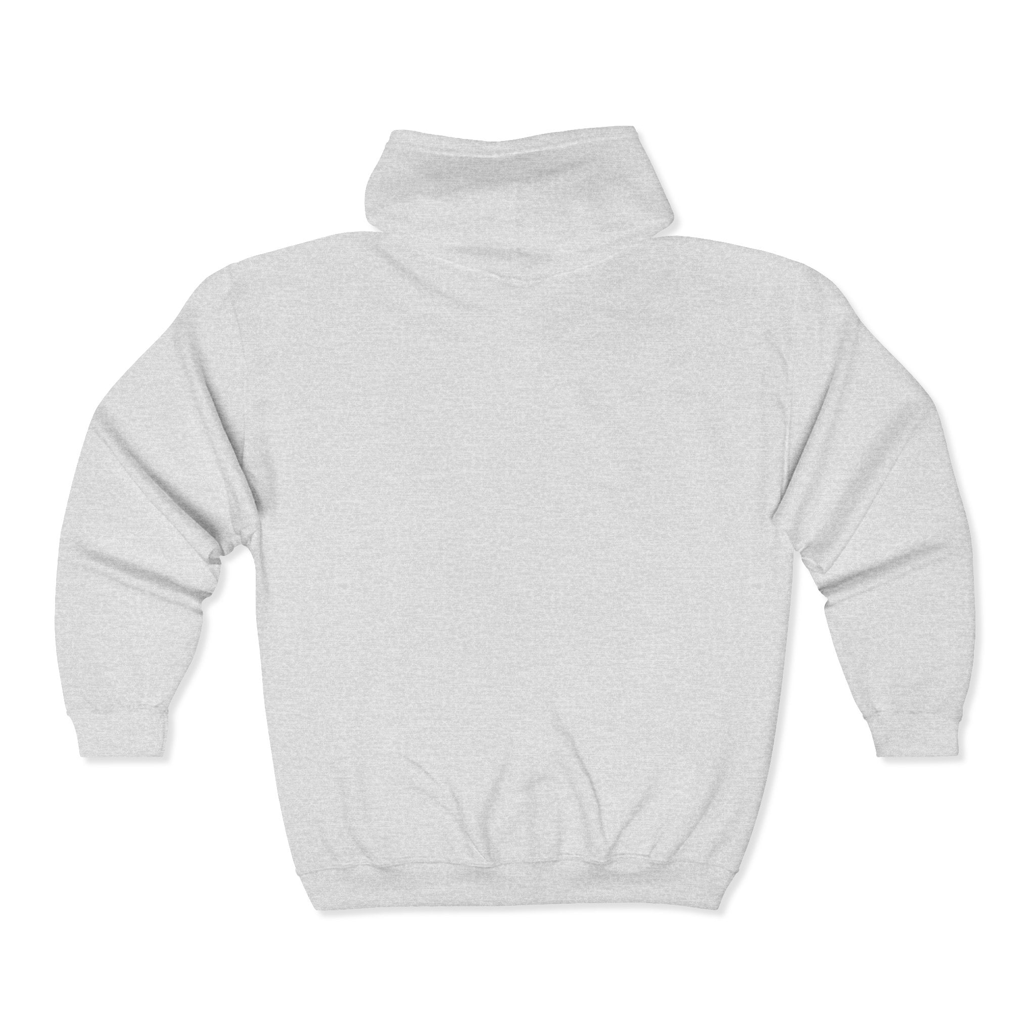 Plain White Full-Zip Hoodie