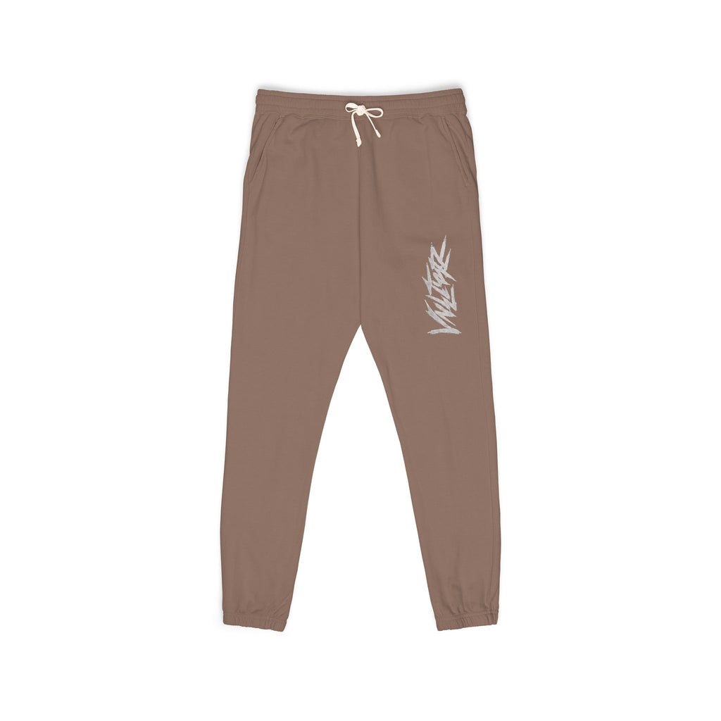 Fleece Sweatpants — Minimal Leaf Graphic Joggers