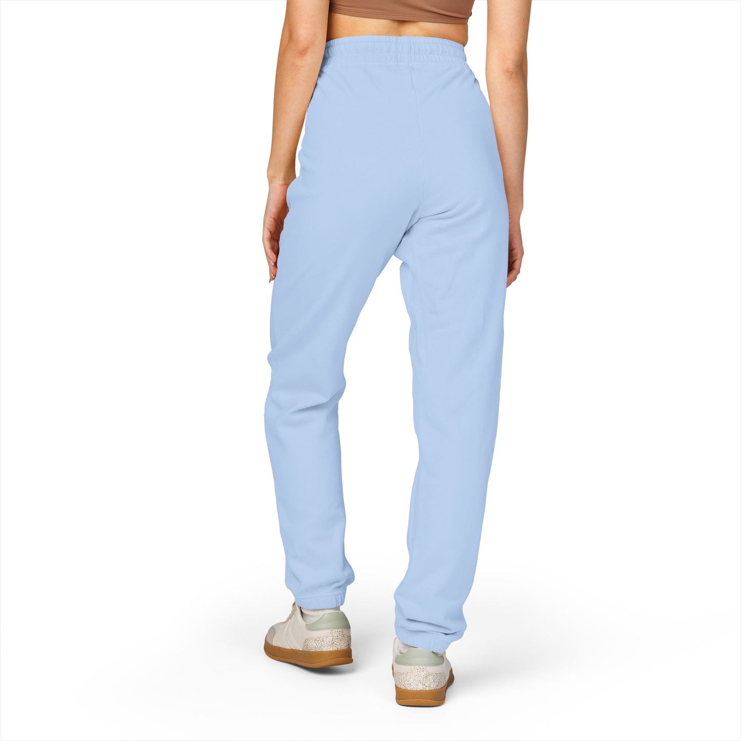 Fleece Sweatpants — Minimal Leaf Graphic Joggers