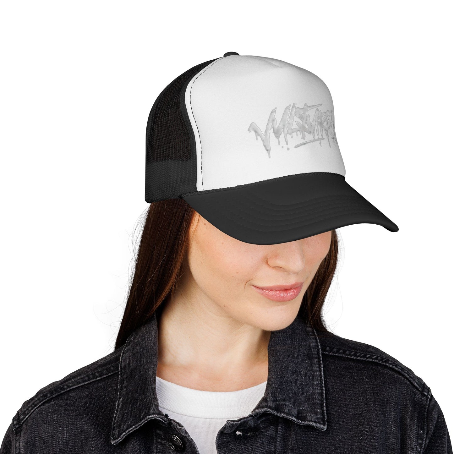 Graffiti Drip Trucker Cap - Urban Streetwear Mesh Hat