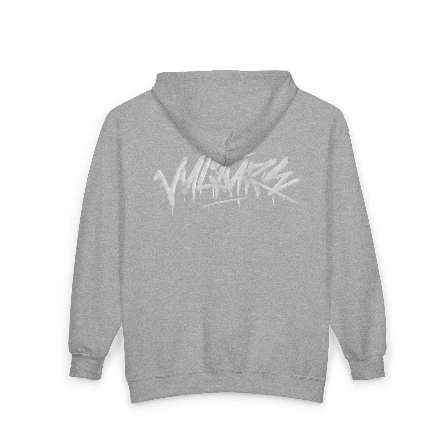 Vulture Graffiti Zip Hoodie - Streetwear Black Full-Zip Sweatshirt
