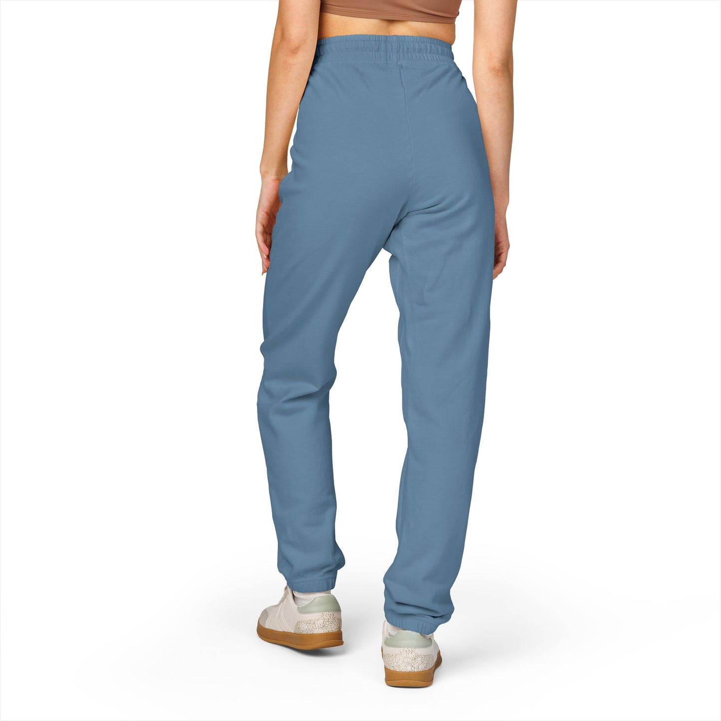 Fleece Sweatpants — Minimal Leaf Graphic Joggers