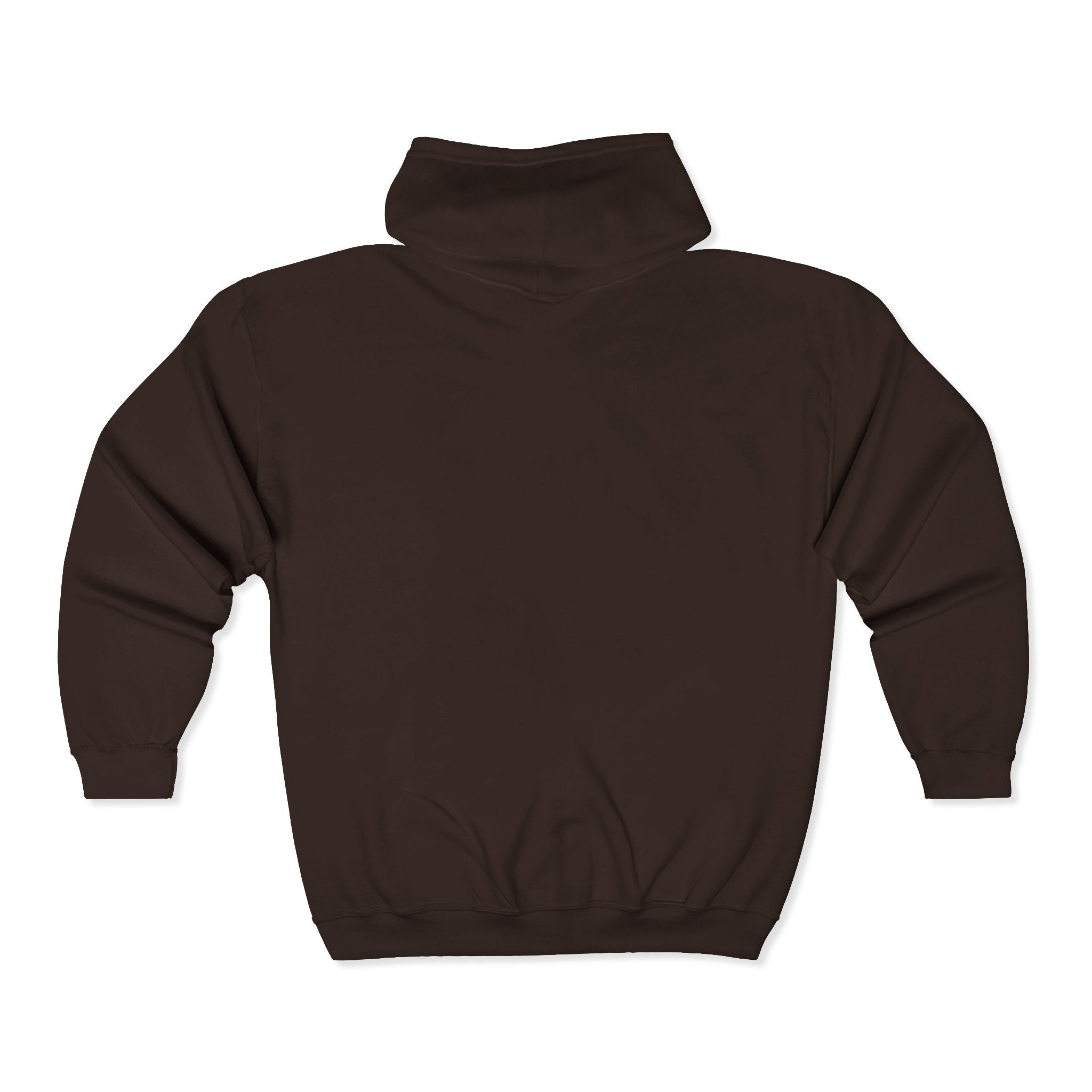 Plain White Full-Zip Hoodie