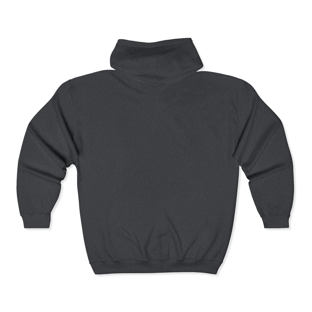Plain White Full-Zip Hoodie