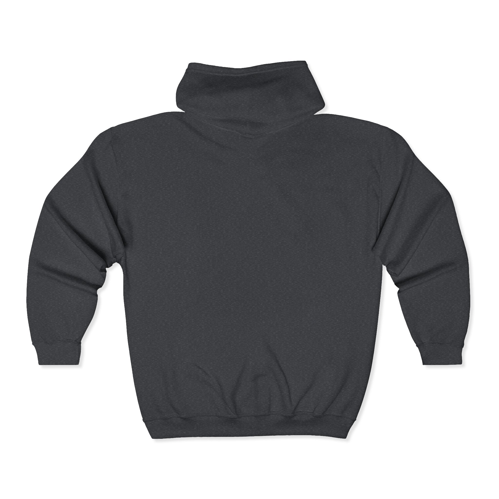 Plain White Full-Zip Hoodie