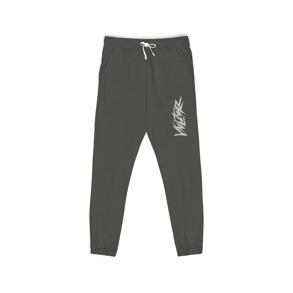Fleece Sweatpants — Minimal Leaf Graphic Joggers